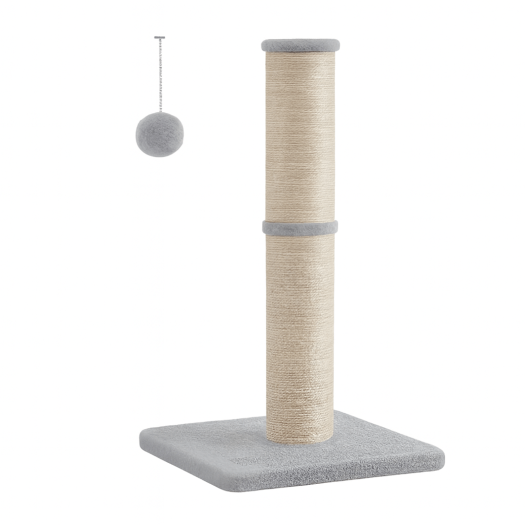 Cat Scratching Post with Plush Ball and Bell